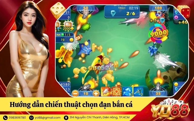 Hướng dẫn chiến thuật chọn đạn bắn cá theo kích thước mục tiêu