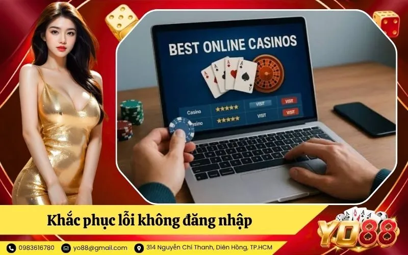 Khắc phục lỗi không đăng nhập được YO88 thường gặp nhất