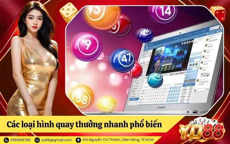 Các loại hình quay thưởng nhanh phổ biến nhất trên thị trường hiện nay
