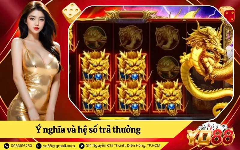Ý nghĩa và hệ số trả thưởng của các biểu tượng Tứ Linh